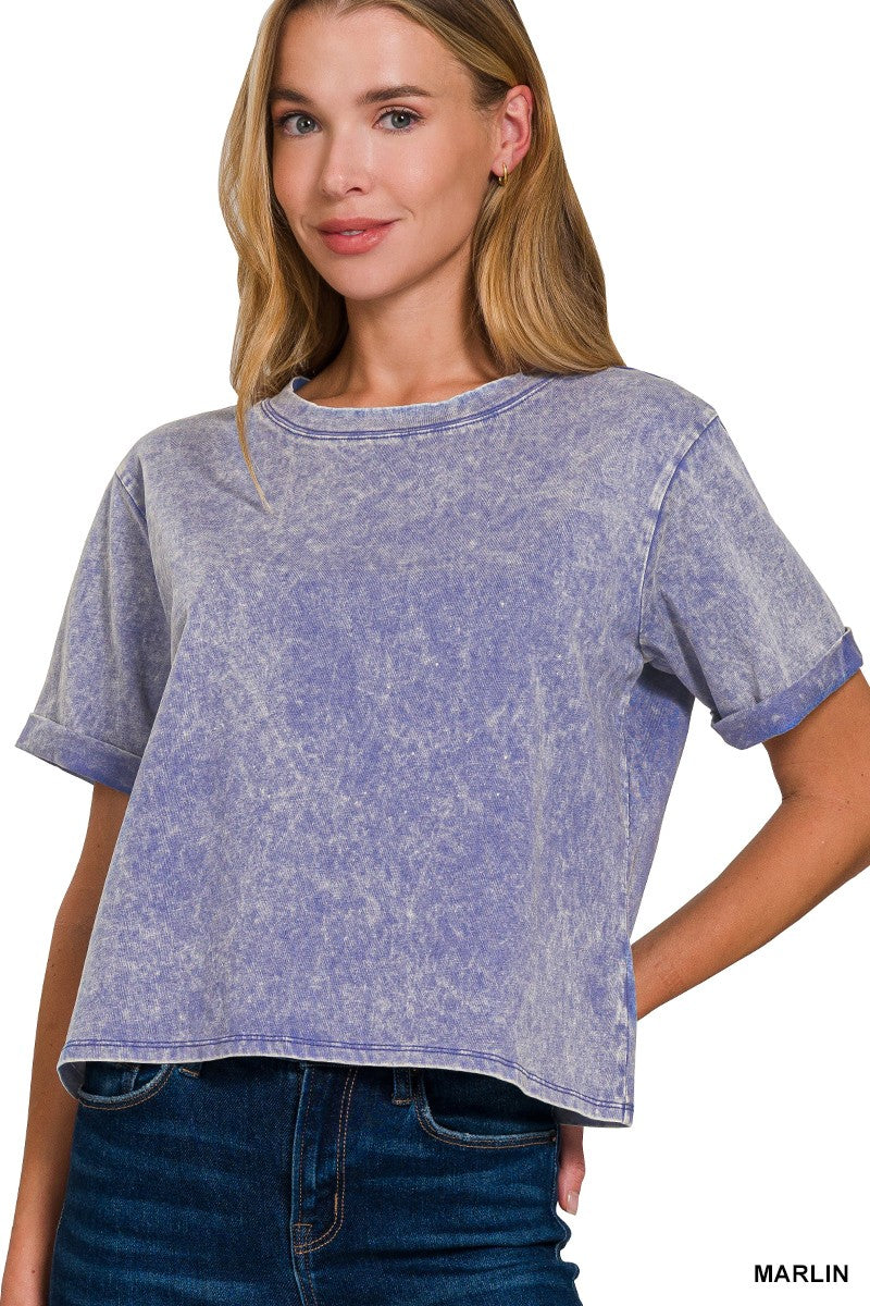 Oversized Acid Wash Tee