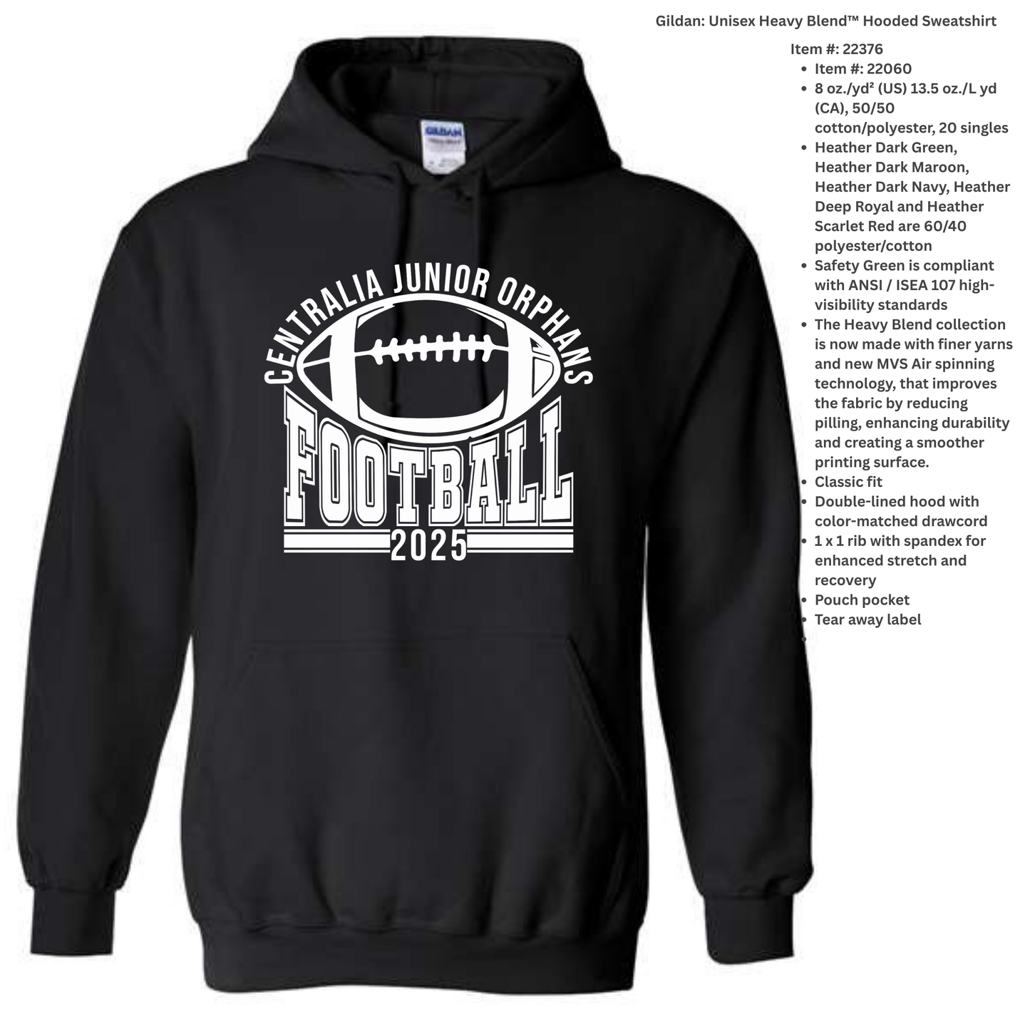 Jr Orphan Football: Arched Logo