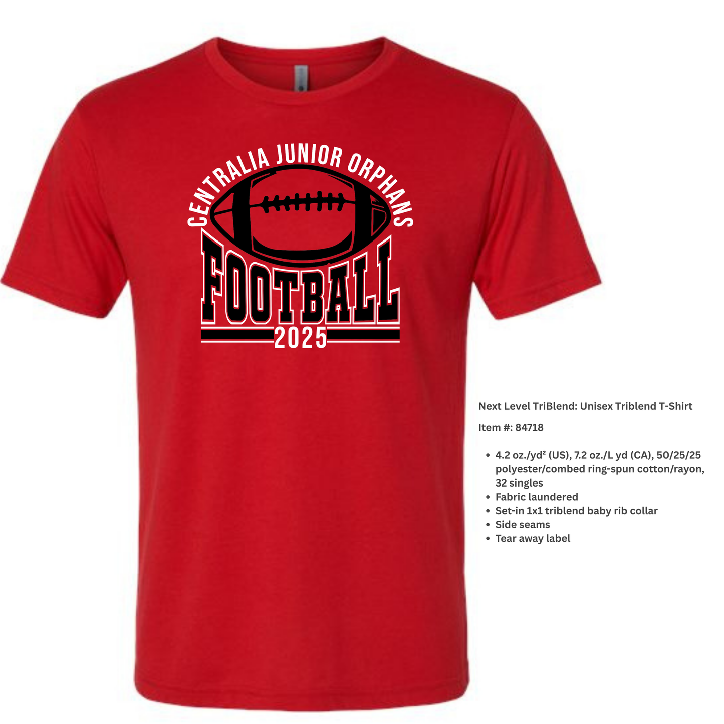 Jr Orphan Football: Arched Logo