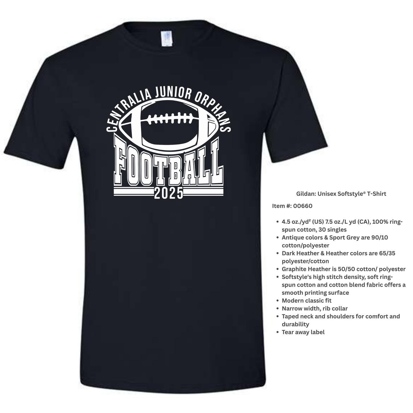 Jr Orphan Football: Arched Logo
