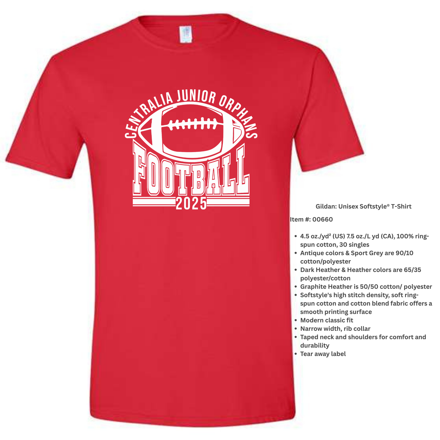 Jr Orphan Football: Arched Logo