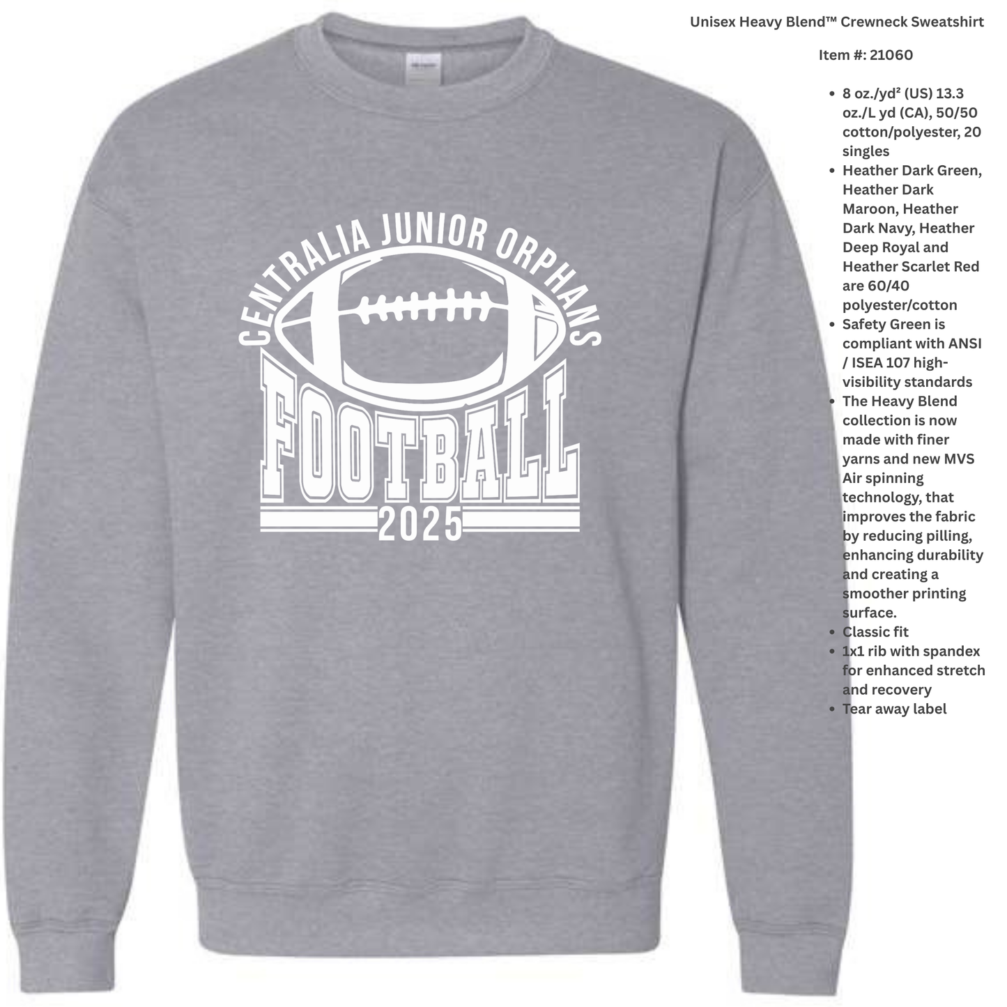 Jr Orphan Football: Arched Logo