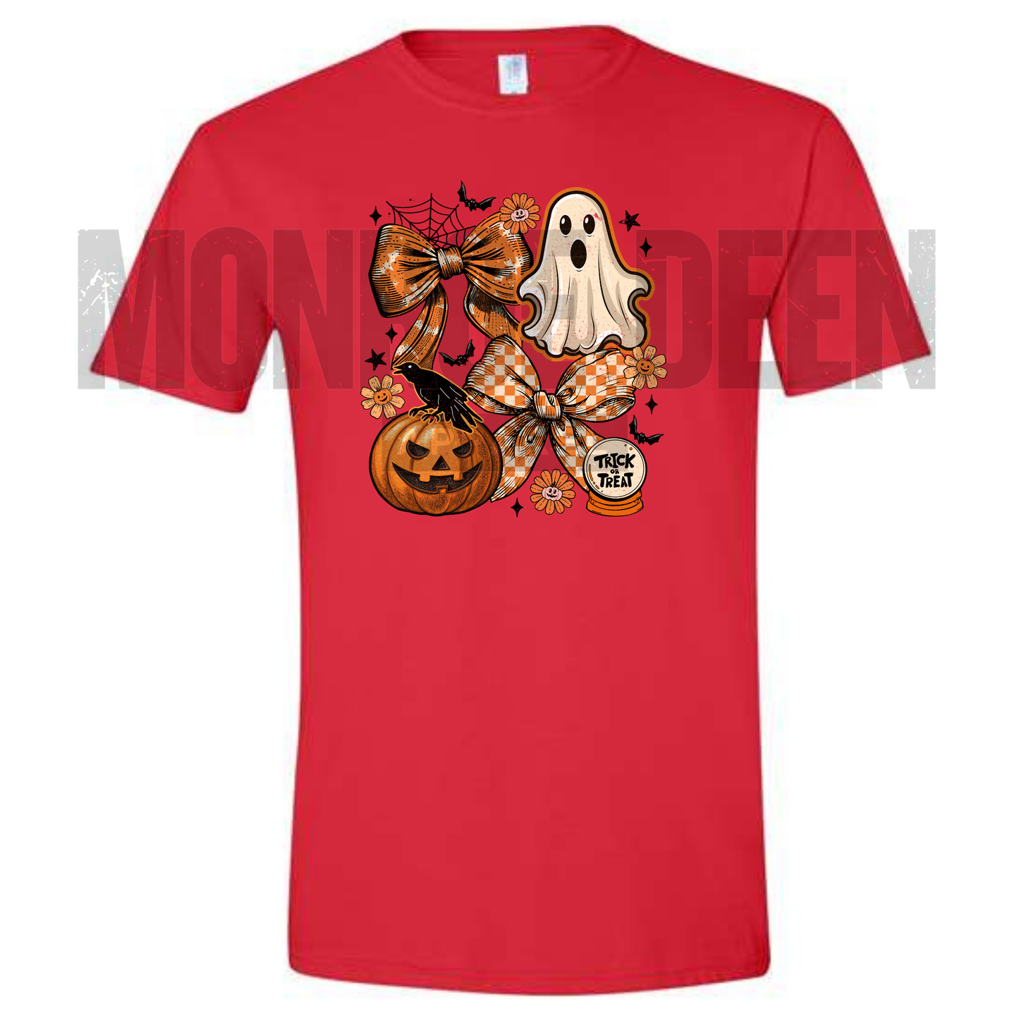 Vintage Bow Trick or Treat Ghost