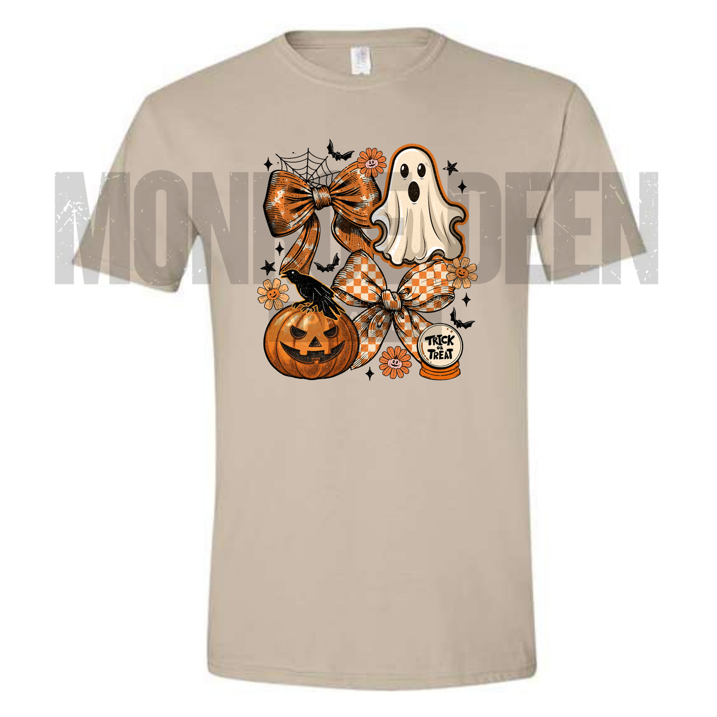 Vintage Bow Trick or Treat Ghost