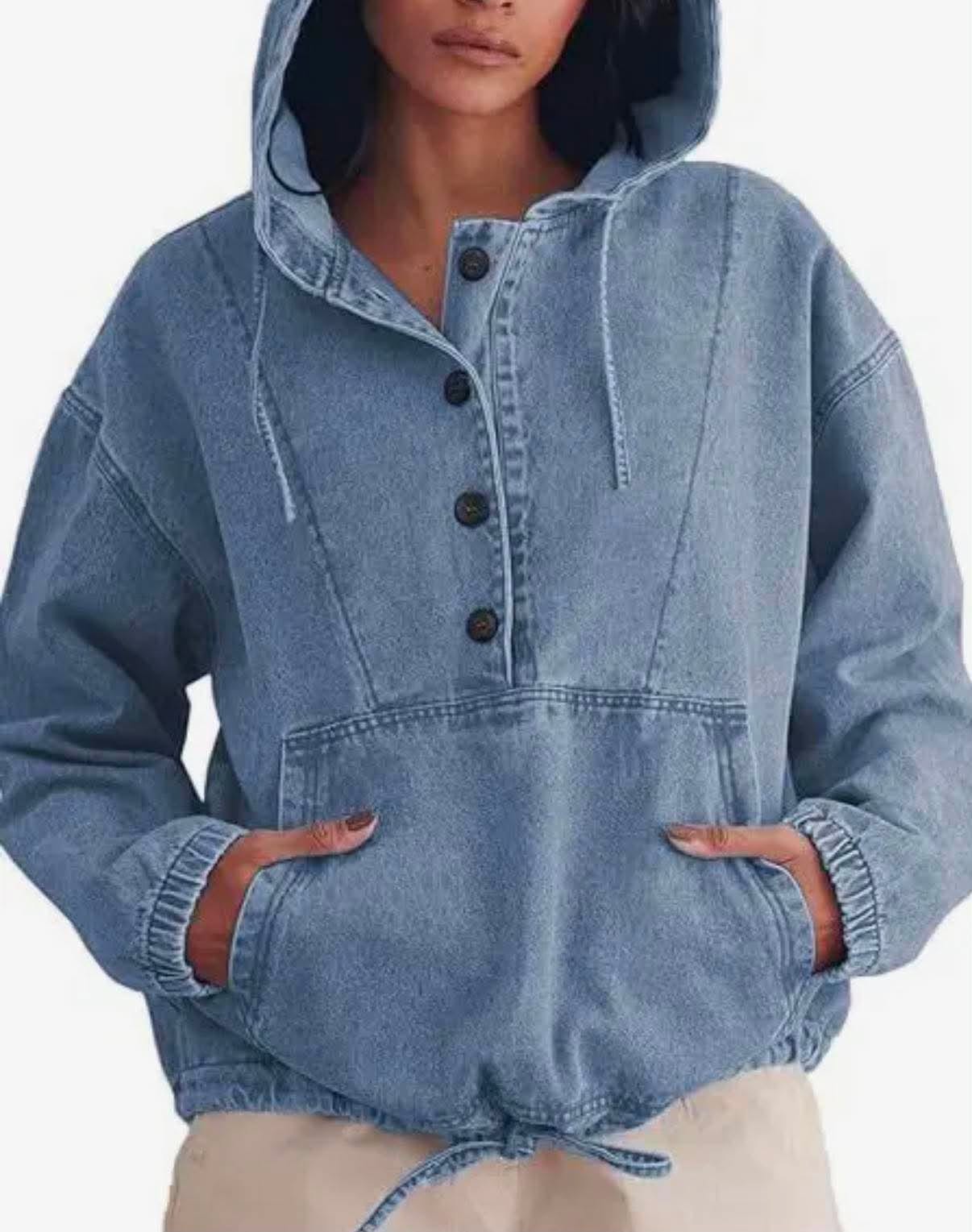The Denim Pullover Hoodie