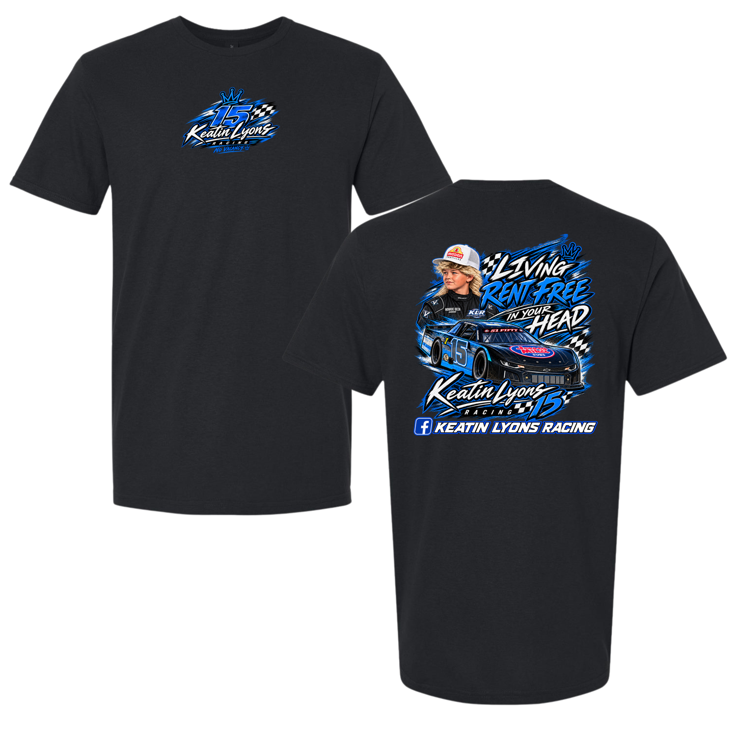 Run Free | Keatin Lyons Racing #15 Tee