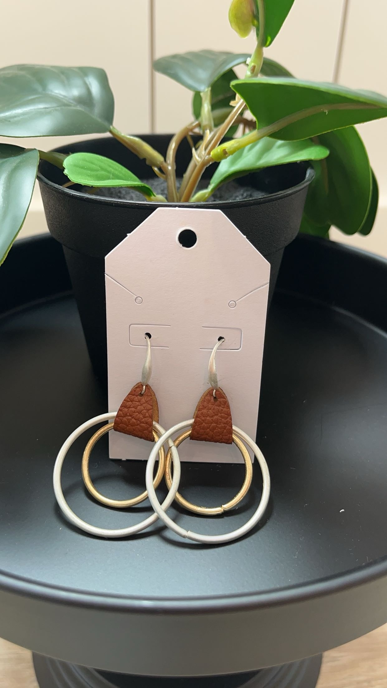 Silver & Gold Circle Dangles