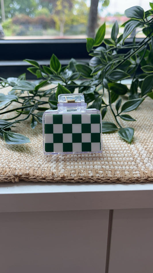 GAME DAY Checkered Claw Clip