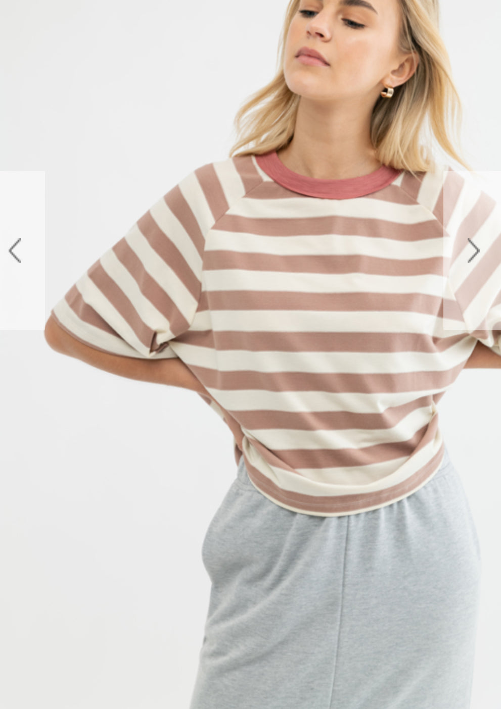 Boxy Stripe Casual Top