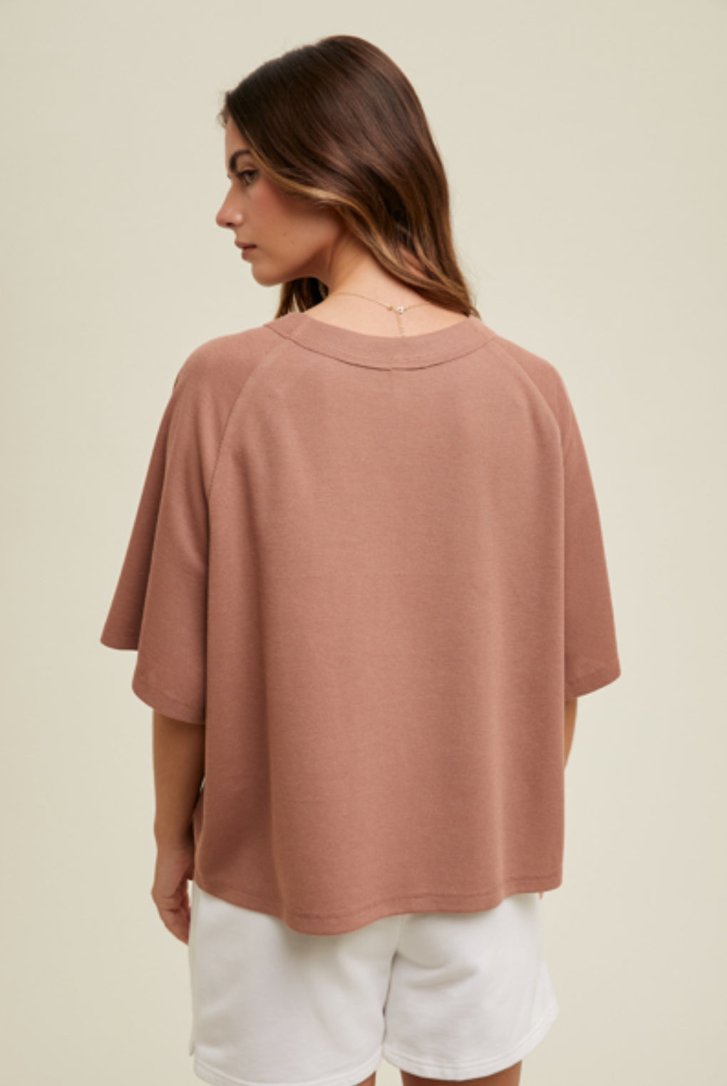 Boxy Waffle Knit Top