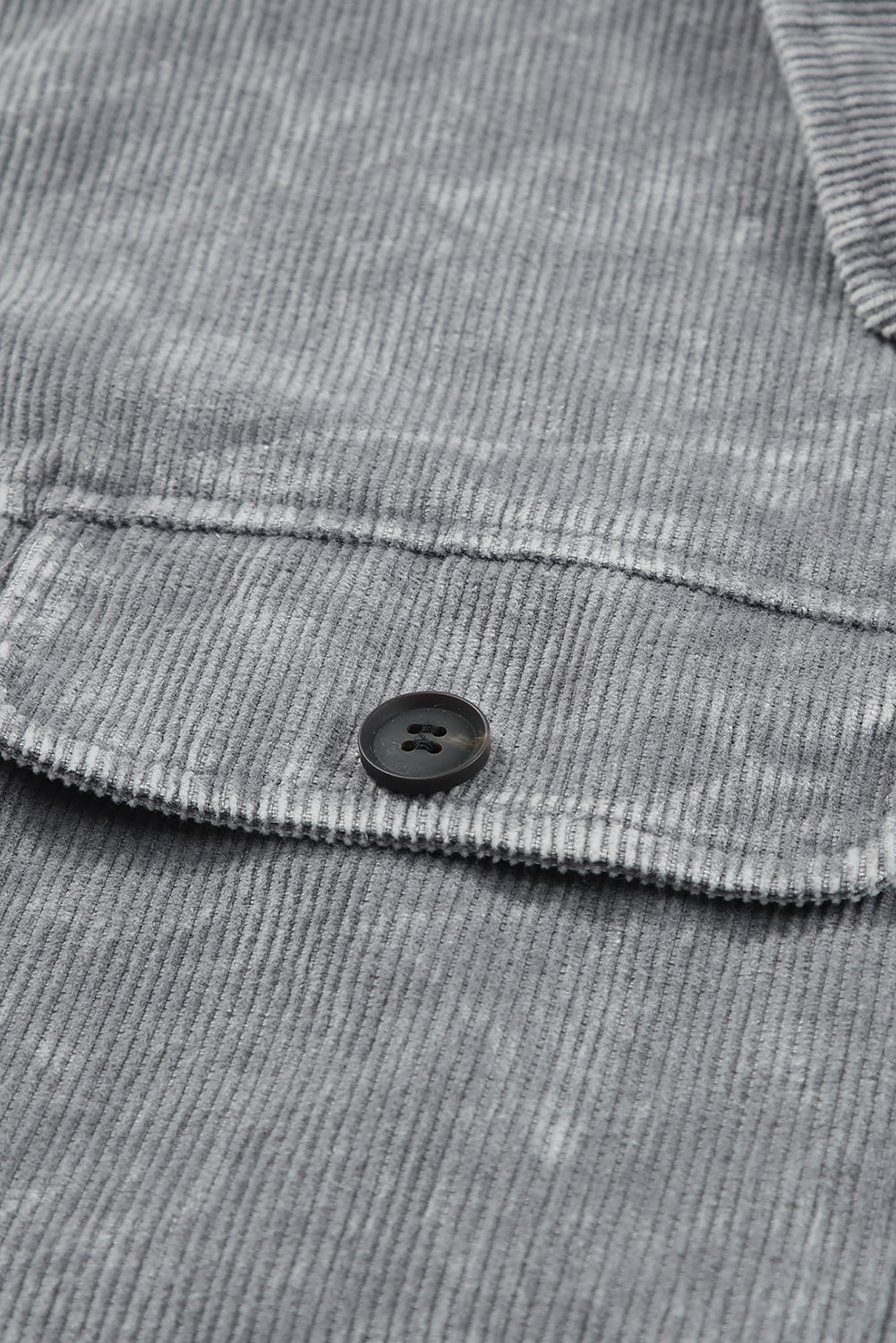 Grey Distressed Corduroy Shacked