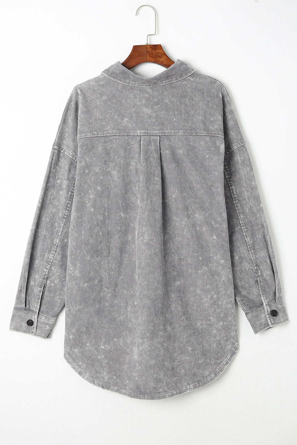 Grey Distressed Corduroy Shacked
