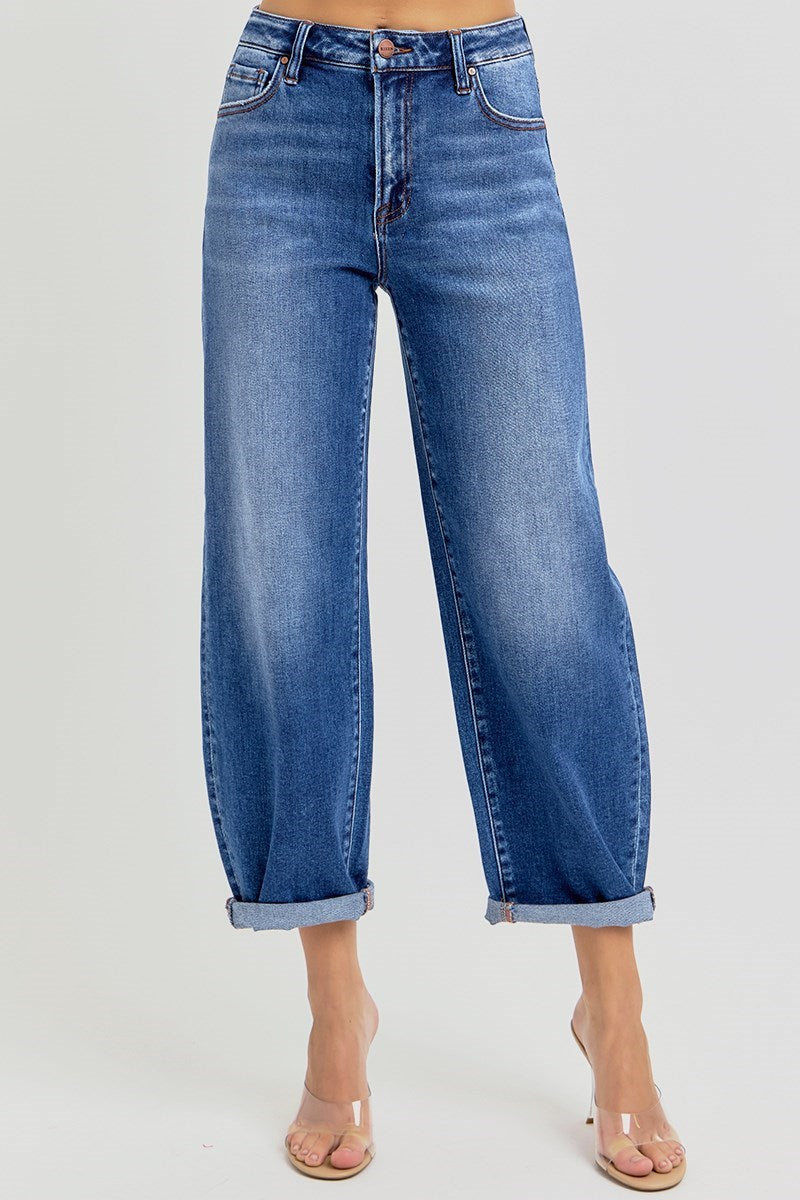 Risen Barrel Jean Dark
