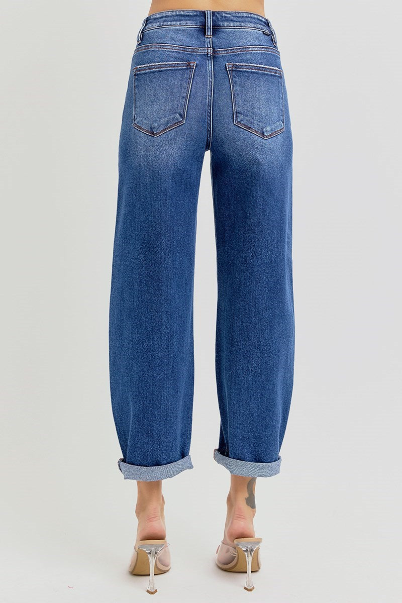Risen Barrel Jean Dark