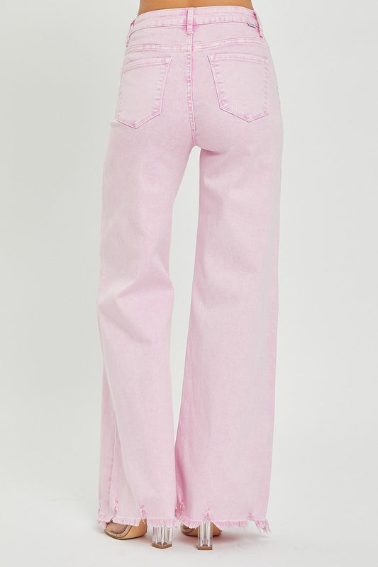 High Rise Wide Leg Jeans