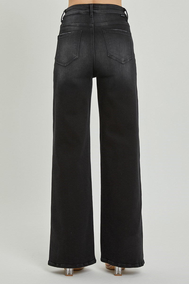 Black High Rise Risen Jeans