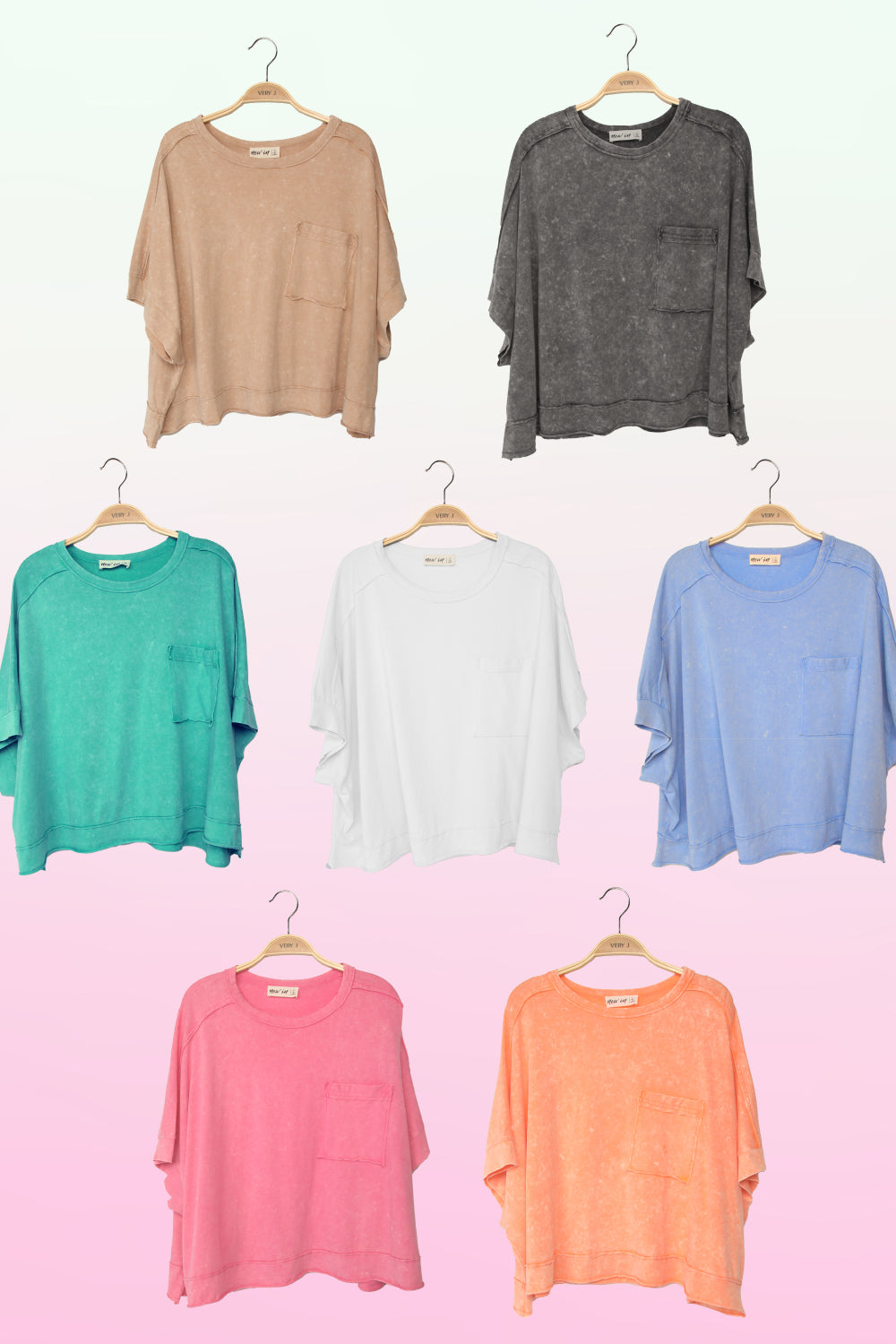 Oversized Washed Crop Tee
