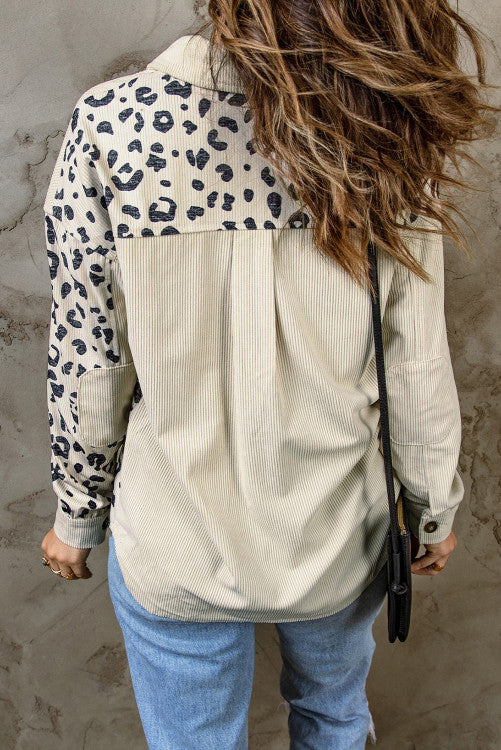 Leopard Block Corduroy