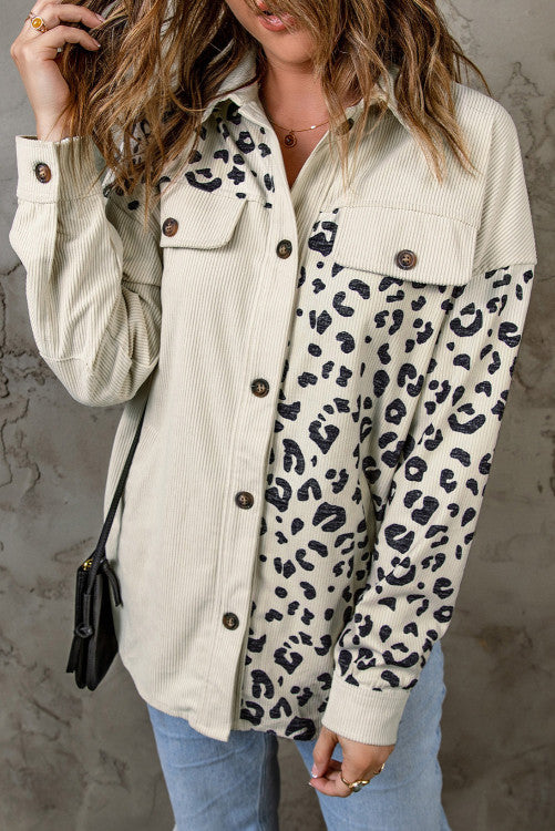 Leopard Block Corduroy