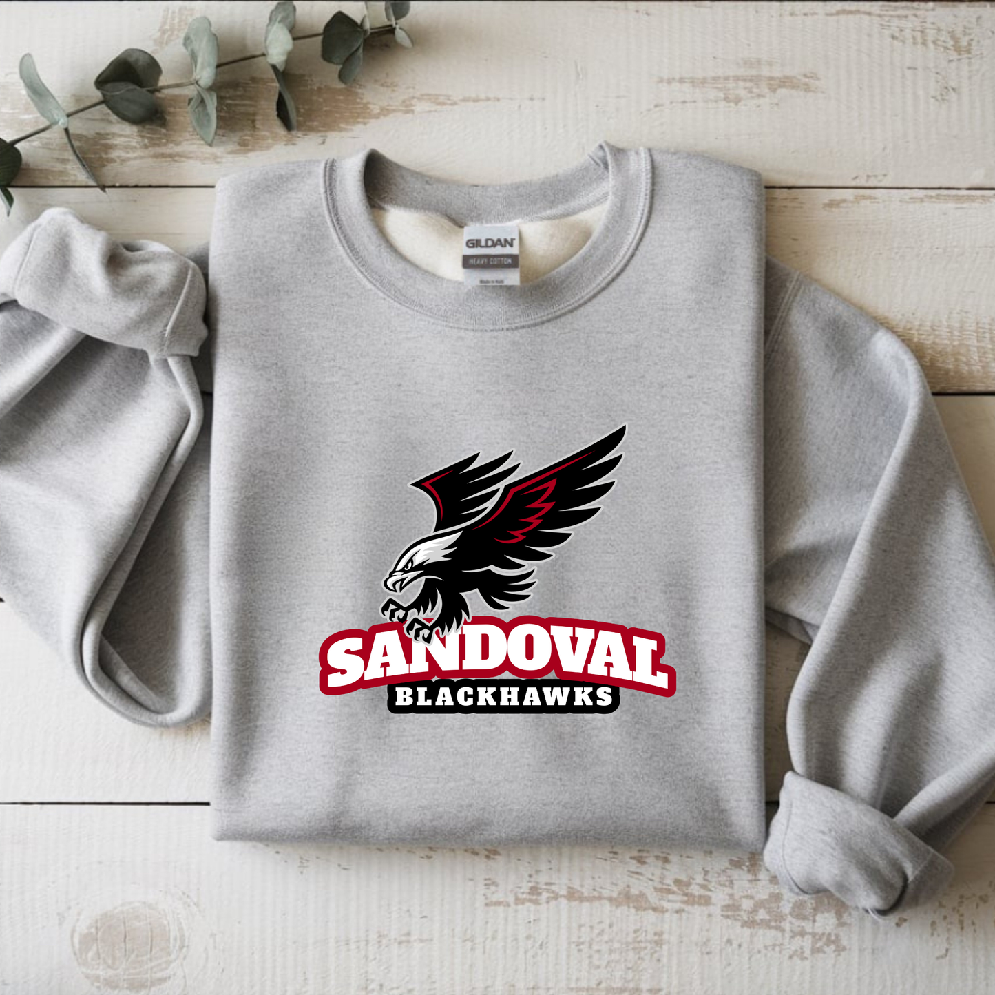 Sandoval Blackhawks Block Logo