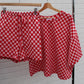 Retro Red Checkered Lounge Set