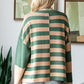 Block Exposed Seam Knitted Sweater