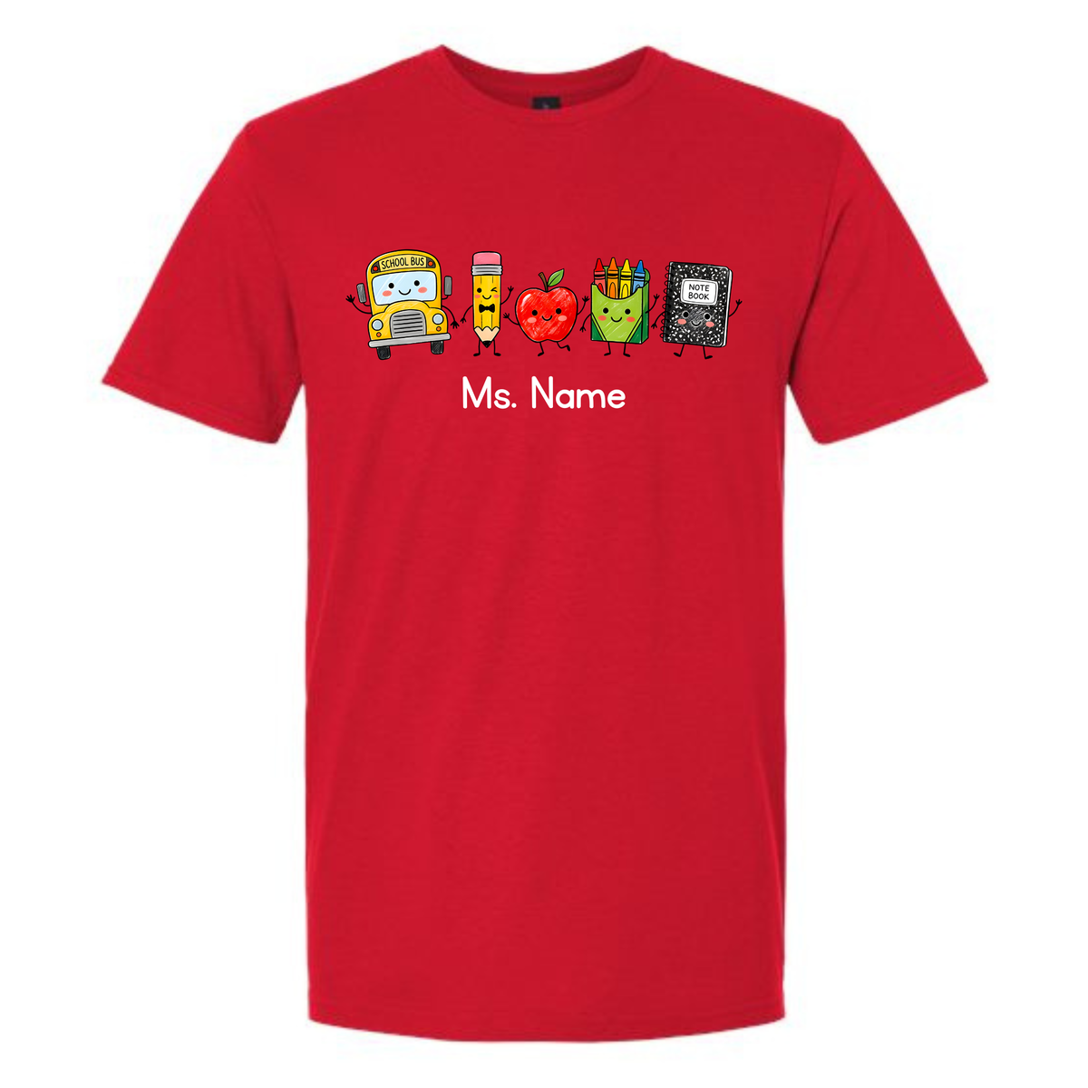 Personalized Teacher SUPPLIES Tee