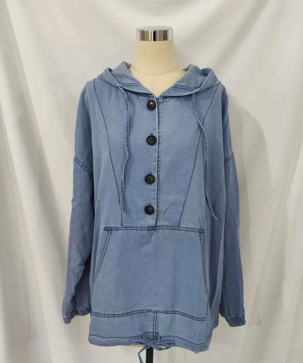 The Denim Pullover Hoodie