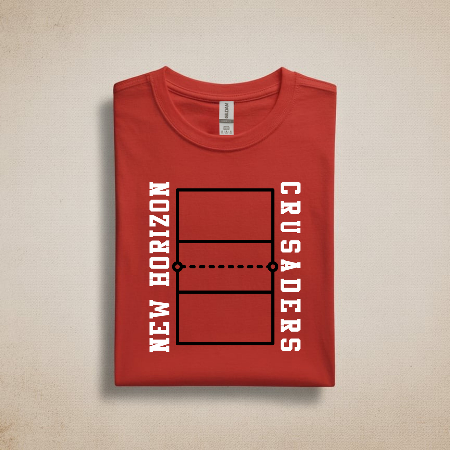 Crusaders Volleyball Court Diagram Tee