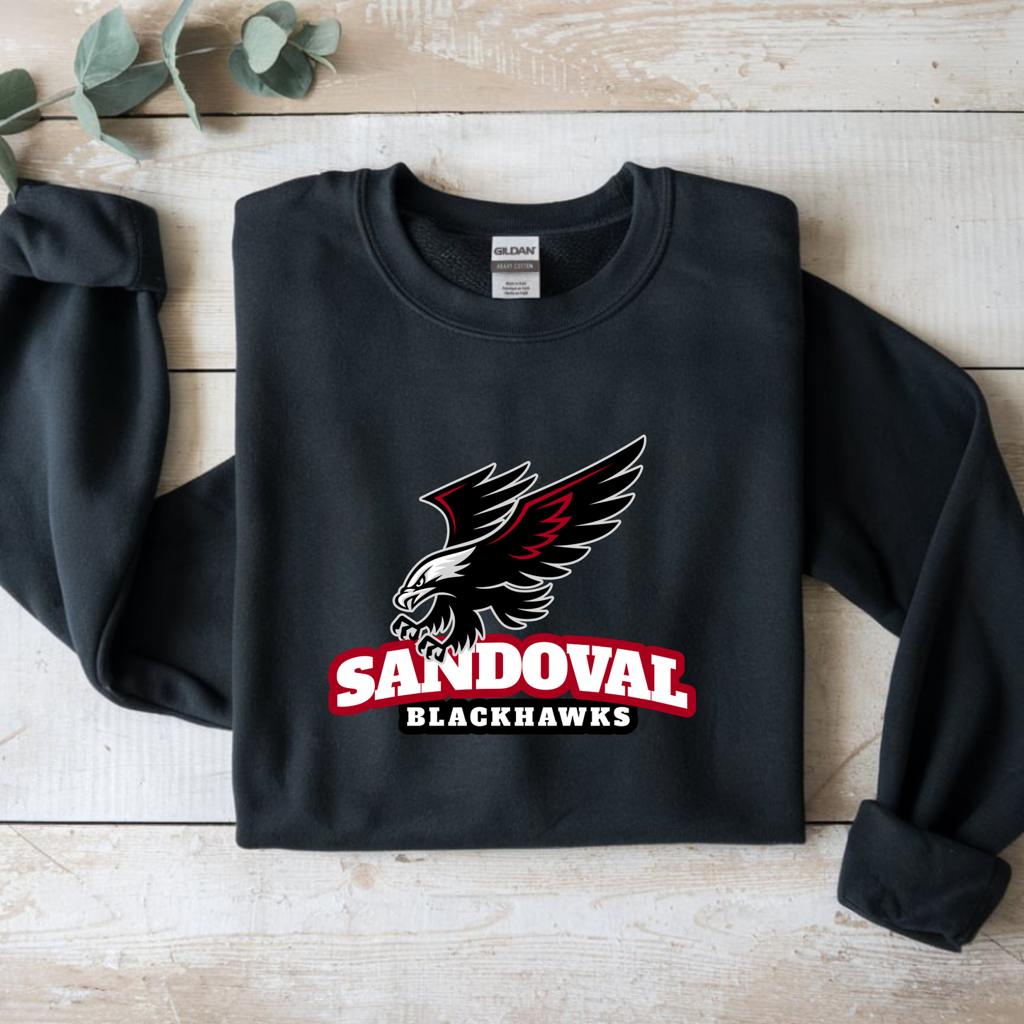 Sandoval Blackhawks Block Logo