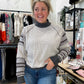 Aspen Waffle Knit Mock Neck Sweater