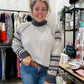 Aspen Waffle Knit Mock Neck Sweater