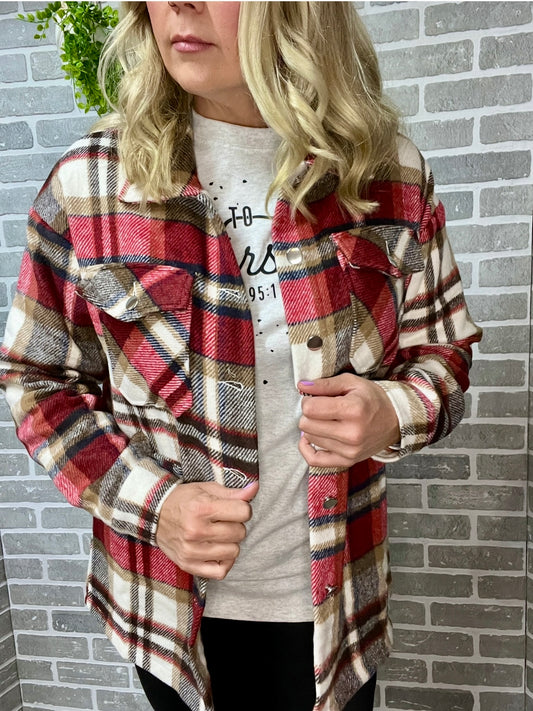 Plaid Thick Shacket