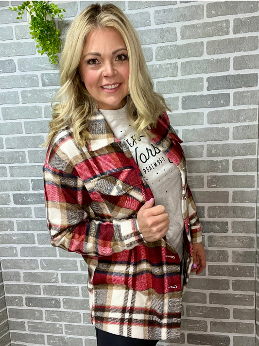 Plaid Thick Shacket