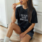 “Nugs Not Drugs” Graphic & Studded Washed Tee - Girl Code Couture