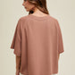 Boxy Waffle Knit Top