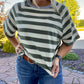Boxy Stripe Casual Top