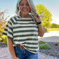 Boxy Stripe Casual Top