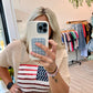 Sequin Flag Crochet Top