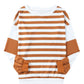 Brown Stripe Pullover Sweatshirt Sweater