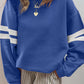 Isla Varsity Blue Stripe Arm Top