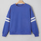 Isla Varsity Blue Stripe Arm Top