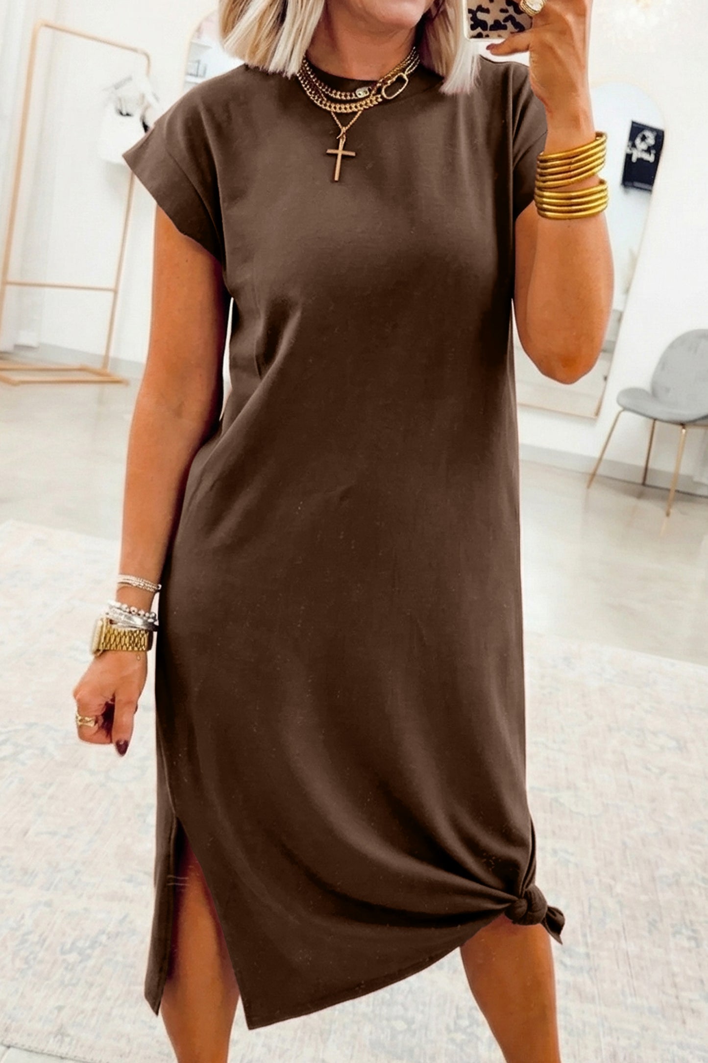 Mocha Dream Pocket Dress