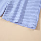 Sky Blue Striped Lounge Set