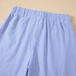 Sky Blue Striped Lounge Set