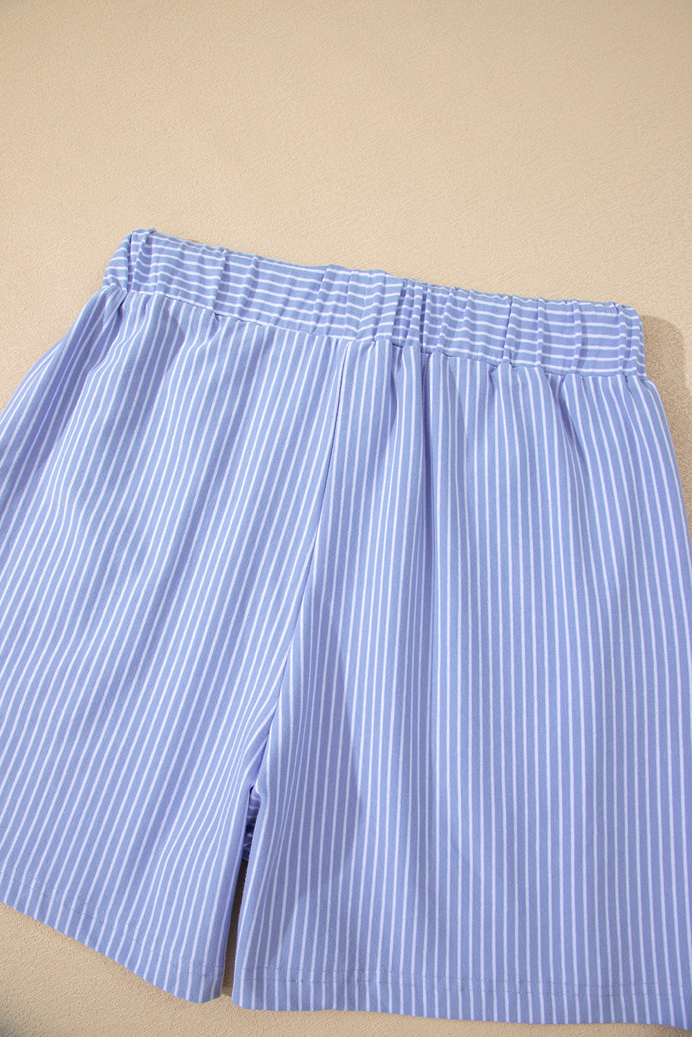 Sky Blue Striped Lounge Set