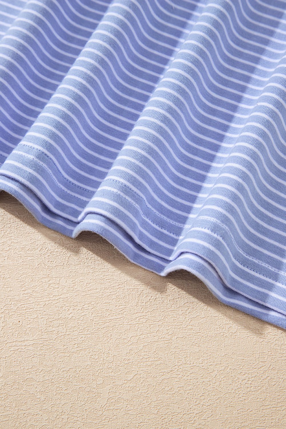 Sky Blue Striped Lounge Set