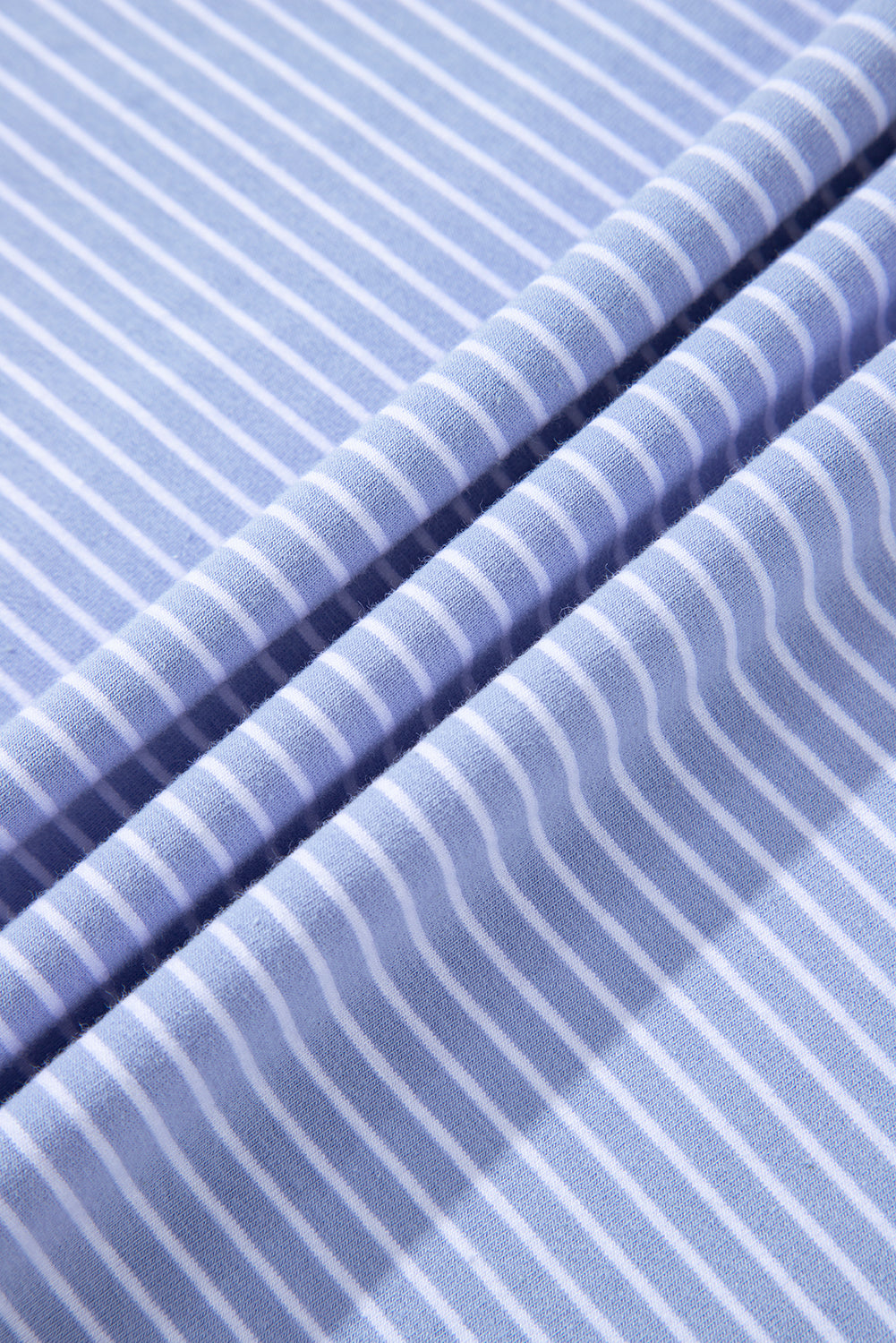 Sky Blue Striped Lounge Set