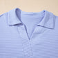Sky Blue Striped Lounge Set