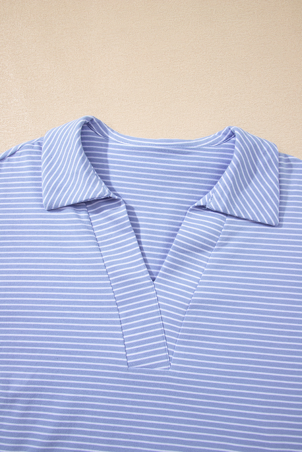 Sky Blue Striped Lounge Set